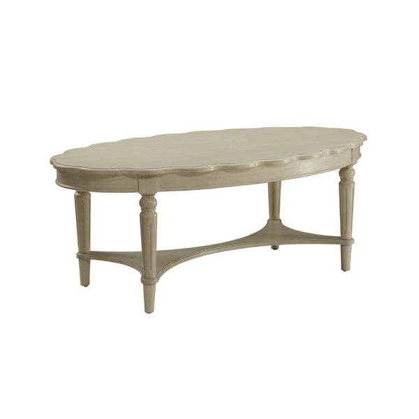The French country-inspired Fordon occasional table is gracefully designed and made from quality materials. Scalloped round table top, turned legs and a bottom shelf, each piece is carefully crafted while superb functionality is kept in mind. This occasio
