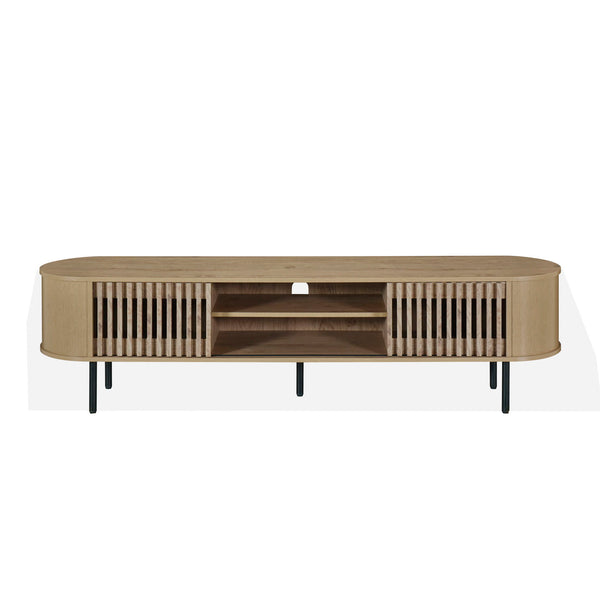  eco-friendly construction with ample storage and modern style. Crafted from manufactured wood and covered in durable