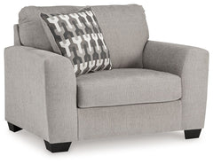 Need a simple style refresh? Liven up your space with this oversized chair. Its sleek design invites you to sink into the generous cushions. Plush, textured upholstery creates a captivating look that works for aesthetics ranging from classic to contempora