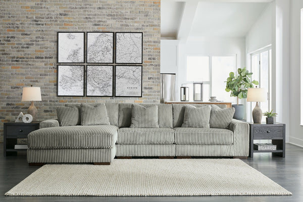 Lindyn - Fog - 3-Piece Sectional With Laf Corner Chaise