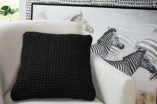  this pillow is neutral enough to slip into any scene. A cozy handwoven design in black completes your casually cool retreat