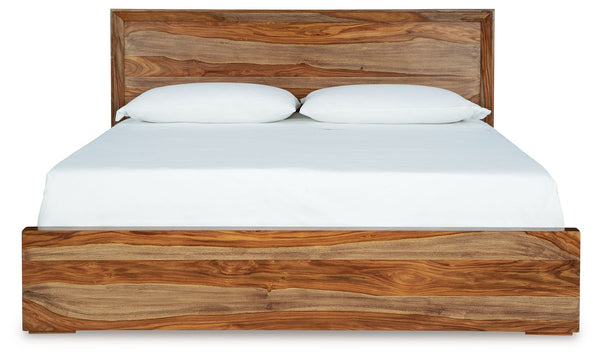 Dressonni - Brown - King Panel Bed