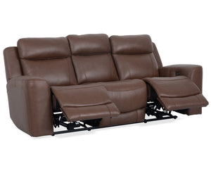  designed with relaxation in mind. Calgary features power recline and headrest controls