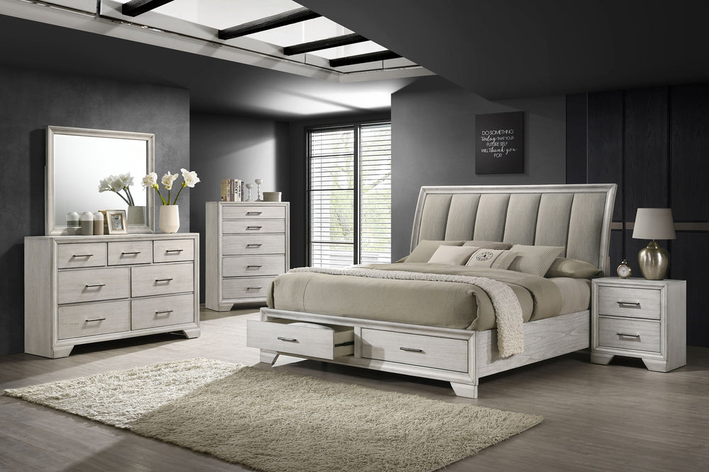 Jaymes - Dresser & Mirror - White Mist
