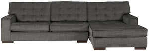 Coulee Point - Charcoal - Right Arm Facing Chaise 2 Pc Sectional