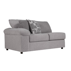 The Remi Left Arm Facing Loveseat, is designed to bring comfort and style to your home. Crafted in the USA with meticulous attention to detail, this loveseat boasts a solid and manufactured wood frame, reinforced with corner blocks, ensuring durability th
