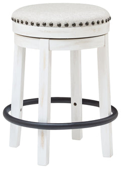 A touch of rustic-industrial style is such a fashion-forward choice, and this swivel stool doesnâ€™t disappoint. Its smooth swivel motion adds function, while nailhead trim brings effortless style. A softly upholstered cushion seat in beige keeps things c