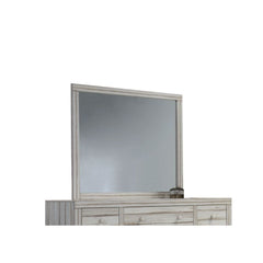 The Shayla mirror allows you to create a rustic bedroom with its horizontal line design will bring you a relaxing environment. This antique white rectangular framed mirror. This rustic style will be a good style for a simple bedroom style.<br/><br/><b>Pro