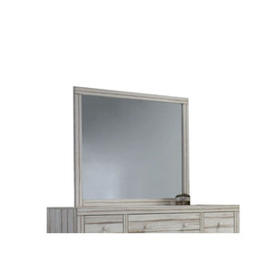 The Shayla mirror allows you to create a rustic bedroom with its horizontal line design will bring you a relaxing environment. This antique white rectangular framed mirror. This rustic style will be a good style for a simple bedroom style.<br/><br/><b>Pro