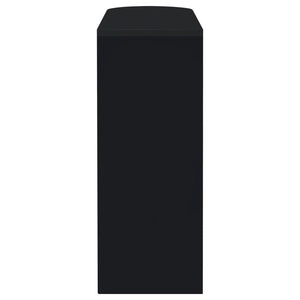 Adolfo - Rectangular 2-Tier Home Bar Table - Black High Gloss