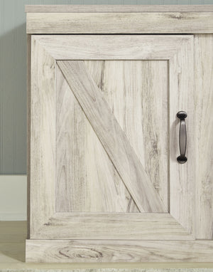 Bellaby - Whitewash - 60" TV Stand w/Fireplace Option