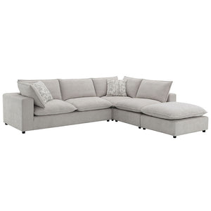 Marisa - Modular Armless Chair - Beige Boucle