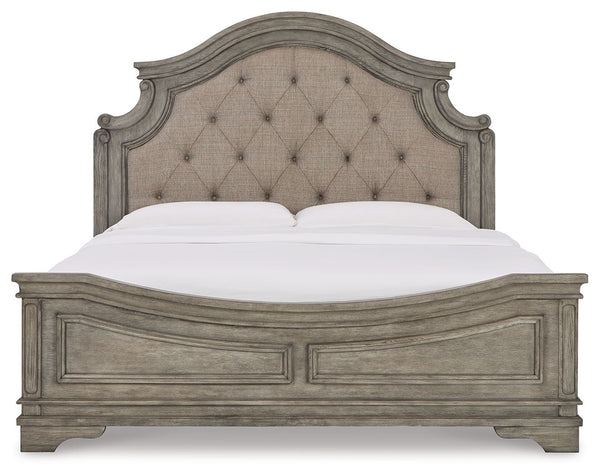 Lodenbay - Antique Gray - King Panel Bed