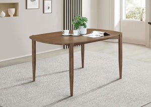  bridging style aesthetics and adding multiple options for accenting with chairs and accessories. Walnut fi