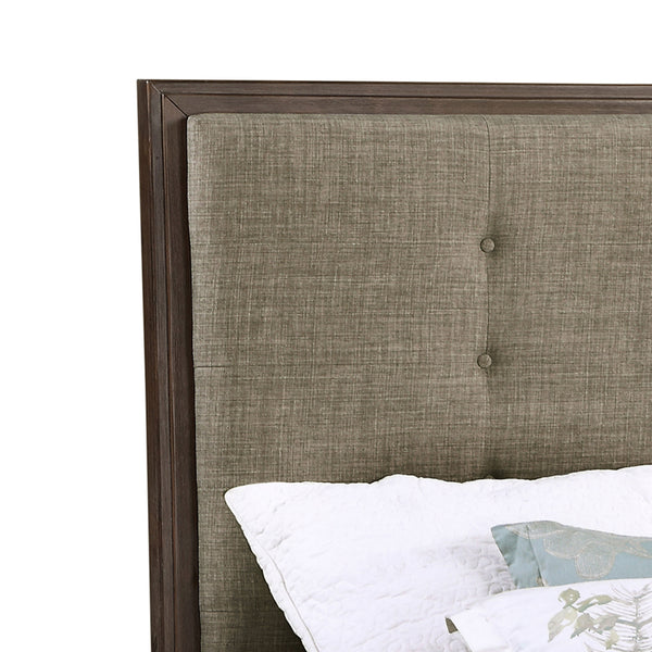  making it an exceptional centerpiece for any bedroom. This meticulously crafted bed includes a button-tufted upholstered panel headboard
