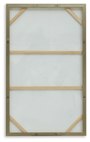 Cormette - Blue / White / Gold Finish - Wall Art