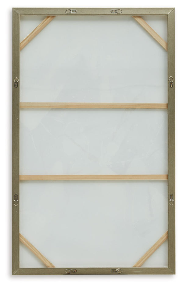 Cormette - Blue / White / Gold Finish - Wall Art