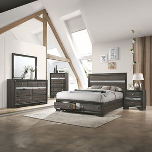 Naima - Queen Bed - Gray