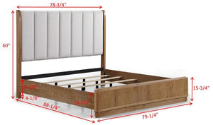 Westcott - King 4 Piece Bedroom Set - Cerused Natural