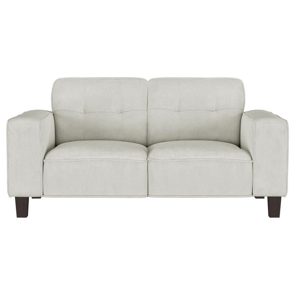  soft upholstery in a neutral hue complements p