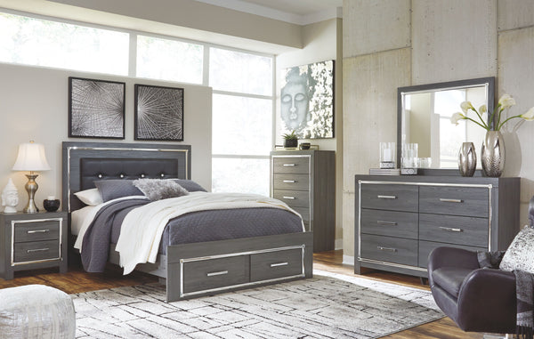  this queen panel bed with storage interprets luxury in a decidedly modern way. Sumptuous details include button-tufted upholstery