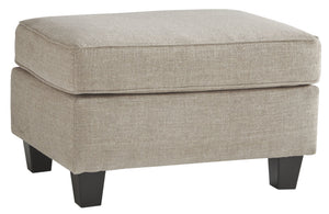 Raising understatement into an art form, this ottoman impresses with a tailored silhouette. Designed in a warm neutral color perfect in any contemporary home. One look at this sumptuous ottoman, youâ€™ll know youâ€™ve just stepped up your style. A treat f