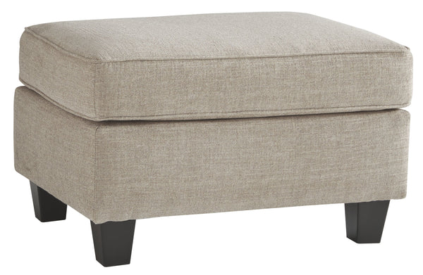Raising understatement into an art form, this ottoman impresses with a tailored silhouette. Designed in a warm neutral color perfect in any contemporary home. One look at this sumptuous ottoman, youâ€™ll know youâ€™ve just stepped up your style. A treat f