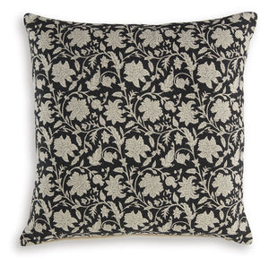 Let casual, charming style blossom. With hues of black, ivory and gray coming together in a simply chic floral design, this accent pillow is an eye-catching addition to your sofa or bed. What a chic way to bring a pop of pattern to neutral spaces.<br/><br