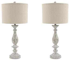 With its whitewash finish, this table lamp is full of character and style. Its candlestick design and drum shade will add a dose of casual chicness to your living space.<br><br><b>Additional Dimensions</b><br><ul><li>Shade: 0-"</li><li>Base: 0-"</li><li>C