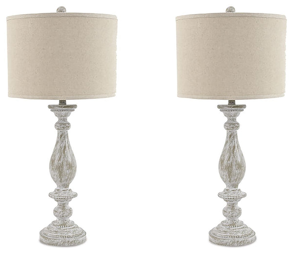 With its whitewash finish, this table lamp is full of character and style. Its candlestick design and drum shade will add a dose of casual chicness to your living space.<br><br><b>Additional Dimensions</b><br><ul><li>Shade: 0-"</li><li>Base: 0-"</li><li>C