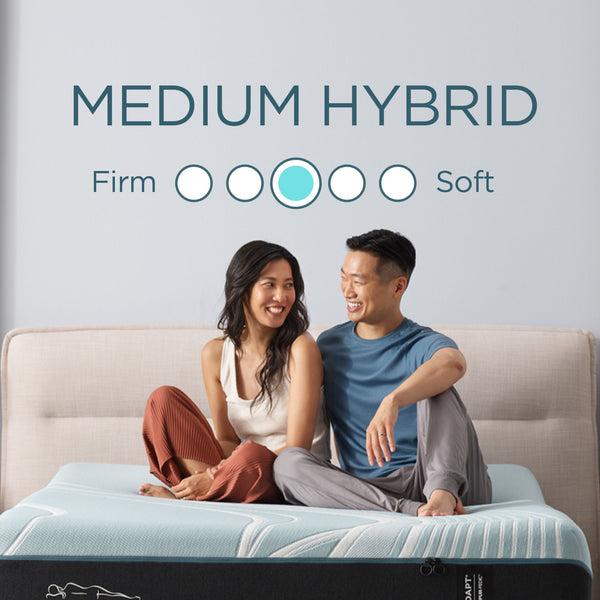 The TEMPUR-LuxeAdapt series delivers advanced pressure relief and support with layers of ventilated TEMPUR-Material, hybrid material, and Advanced Relief Material. It's designed to relieve pressure points and support your spine for the deeply comfortable 