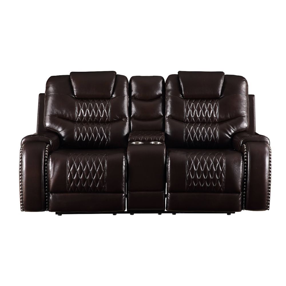 KD Back, Motion Reclining Function Tight Back & Seat Cushion (2+2) Diamond Tufted, Nail-head Trim [RA] CONSTRUCTION: Pocket Coil Cushion, Sinuous Spring Seat, Inside Frame: Metal & Wood (Hemlock/Fir, Ply), Foam (D28) CUSHION: Tight () BACKREST: Tight Cush