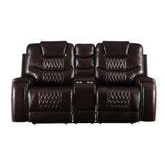 KD Back, Motion Reclining Function Tight Back & Seat Cushion (2+2) Diamond Tufted, Nail-head Trim [RA] CONSTRUCTION: Pocket Coil Cushion, Sinuous Spring Seat, Inside Frame: Metal & Wood (Hemlock/Fir, Ply), Foam (D28) CUSHION: Tight () BACKREST: Tight Cush