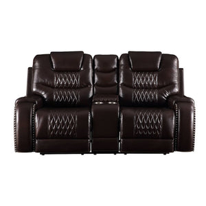 KD Back, Motion Reclining Function Tight Back & Seat Cushion (2+2) Diamond Tufted, Nail-head Trim [RA] CONSTRUCTION: Pocket Coil Cushion, Sinuous Spring Seat, Inside Frame: Metal & Wood (Hemlock/Fir, Ply), Foam (D28) CUSHION: Tight () BACKREST: Tight Cush