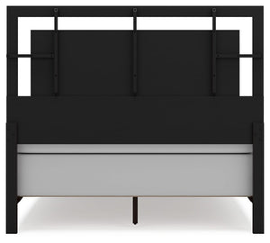 Covetown - Dark Brown - Queen Panel Bed