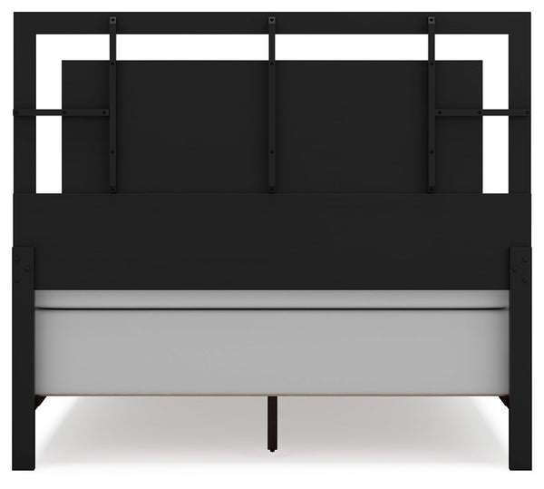 Covetown - Dark Brown - Queen Panel Bed
