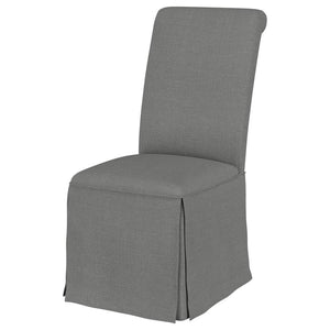 Shawna - Upholstered Skirted Dining Chair (Set of 2) - Gray
