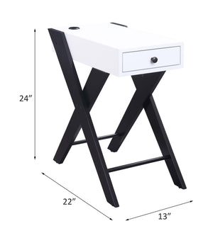 Fierce - Accent Table - White & Black