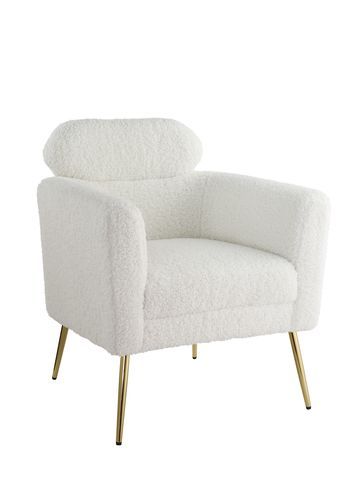 Seat Construction: Full FoamTight Seat & Back CushionMetal LegArmrest: Sloped<br/><br/><b>Product Features</b><ul><li>Seat Construction: Full Foamâ€§Tight Seat & Back Cushionâ€§Metal Legâ€§Armrest: Sloped</li><li>Case: 1Pc/1Ctn</li><li>Finish: White Faux 
