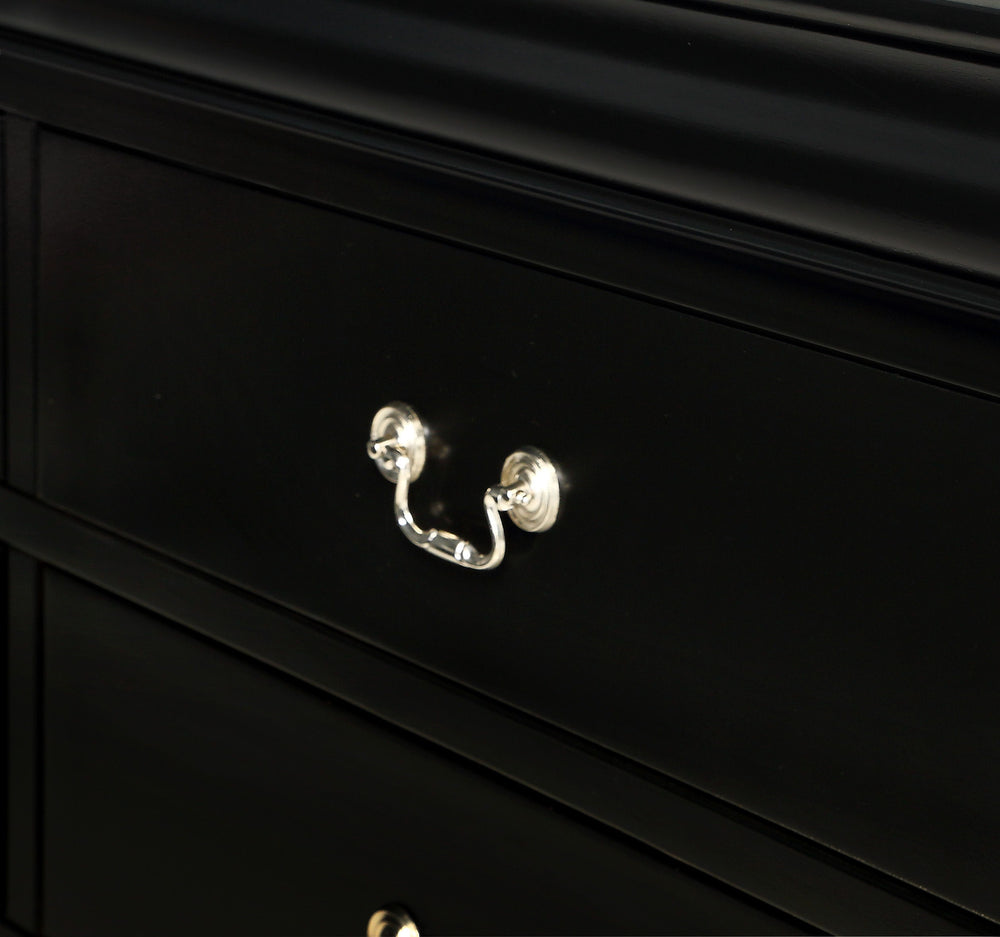 Louis Philip - Dresser & Mirror - Black