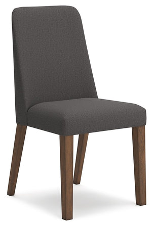 Lyncott - Charcoal / Brown - Dining Uph Side Chair (Set of 2)