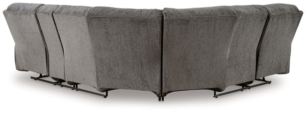 Museum - Pewter - 2-Piece Reclining Sectional With Raf Reclining Loveseat With Console