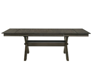  designed for both style and durability. This set includes one dining table top and one robust X-style trestle base