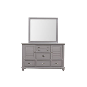  making it a sophisticated addition to any bedroom. This set includes a dresser and a mirror