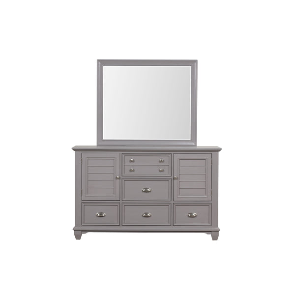  making it a sophisticated addition to any bedroom. This set includes a dresser and a mirror