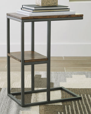  which combines rustic wood and black metal