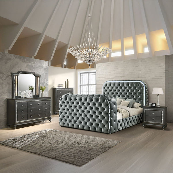 Kana - Eastern King Bed With LED