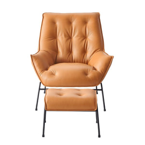 Zusa - Accent Chair & Ottoman - Sandstone