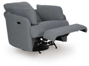 Alainmont Next-Gen Nuvella - Salt and Pepper - Swivel Power Recliner