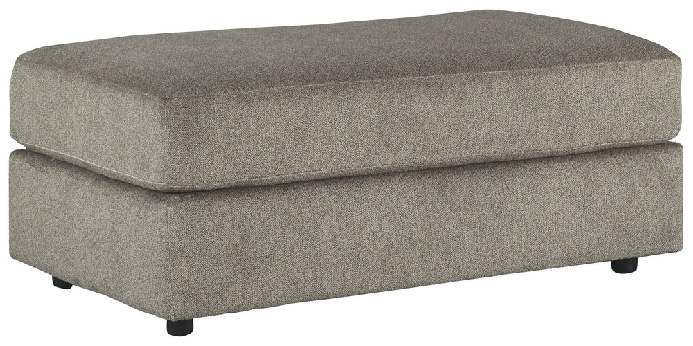 Flaunting a trendsetting silhouette, this oversized accent ottoman puts the contemporary in your contemporary home. Its ample surface space gives you elongated plushness for foot relaxation. And the microfiber fabric satisfies your need for a piece that f